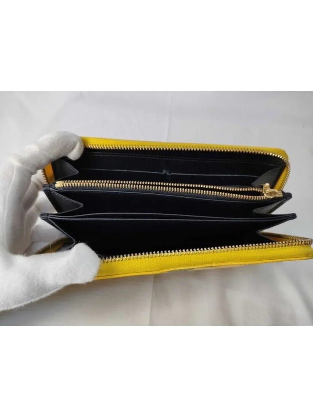 Louis Vuitton Wallet Zippy Yellow Black Yayoi Kusama Dot Infinity Gold